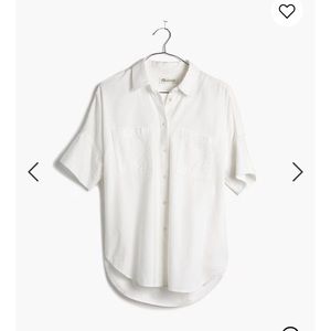 White madewell cotton courier shirt